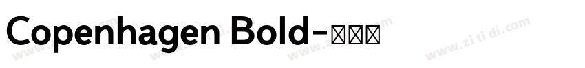 Copenhagen Bold字体转换
